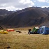  Nasz obóz w Dolinie Huanacpatay. Fot. Elżbieta Jodłowska